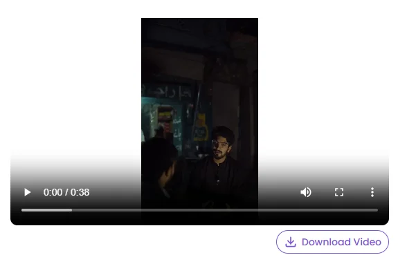 Linked Video Download Step Two